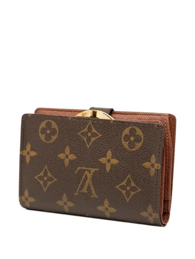 Pre-owned Louis Vuitton 2006 Monogram French Purse Small Wallets In Brown