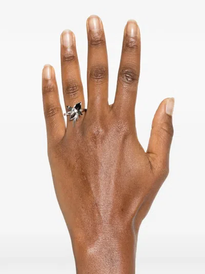 Shaun Leane Interlocking Flower Diamond Ring In Metallic