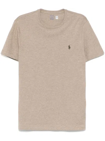 Polo Ralph Lauren Cotton T-shirt In Neutral