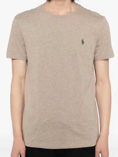 Polo Ralph Lauren Cotton T-shirt In Neutral
