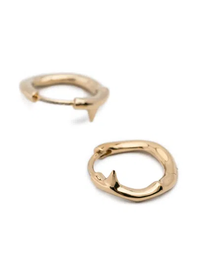 Shaun Leane Rose Thorn Mini Hoop Earrings In Gold