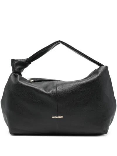 Marc Ellis Angie Leather Tote Bag In Black