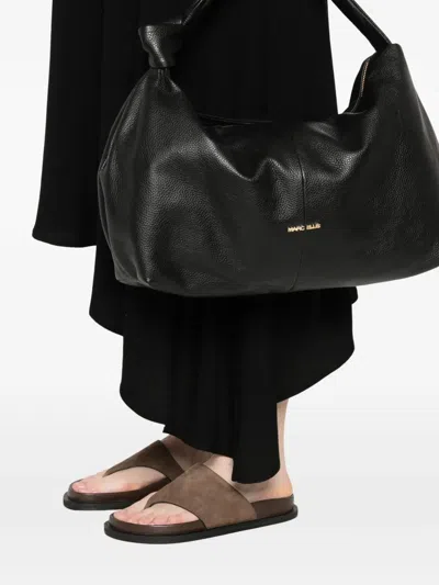 Marc Ellis Angie Leather Tote Bag In Black