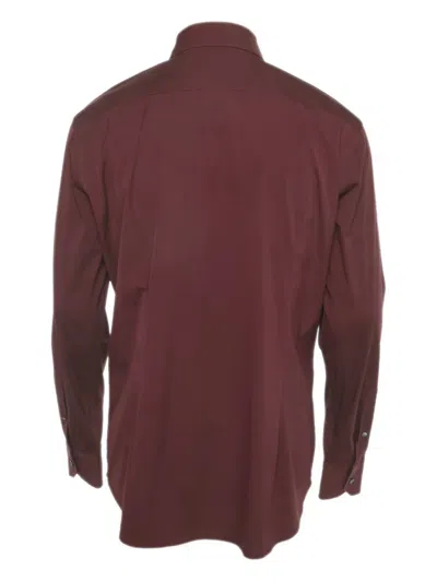 Pre-owned Hugo Boss Button-up Shirt In Red
