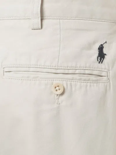 Pre-owned Polo Ralph Lauren 1189386 Button Trousers In Neutral
