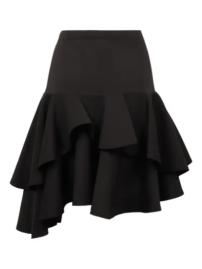 Des_phemmes Ruffled Skirt In Black