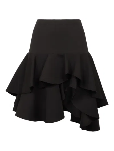 Des_phemmes Ruffled Skirt In Black