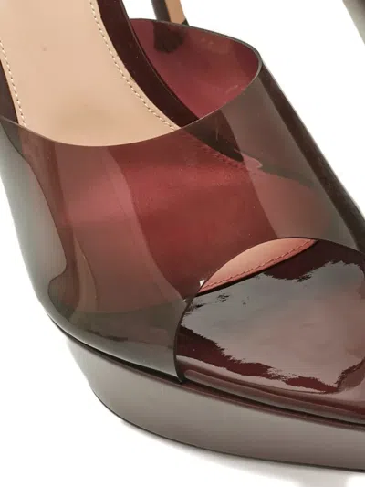 Pre-owned Gianvito Rossi Betty Mules In Red