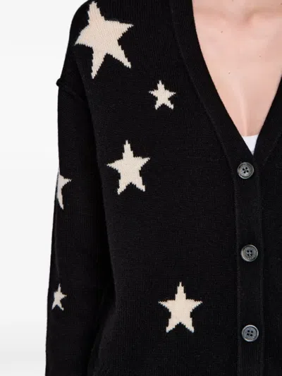 Zadig & Voltaire Mirkaz Star Cardigan In Black