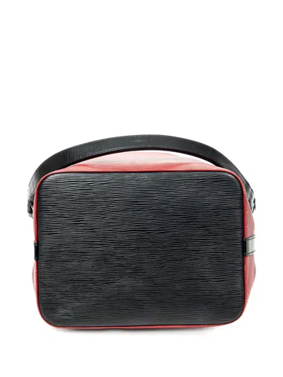 Pre-owned Louis Vuitton 1995 Noe Pm Drawstring Bucket Bag In Red