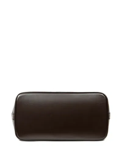 Pre-owned Louis Vuitton 2003 Alma Pm Check Tote Bag In Brown