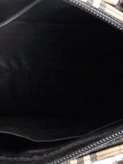 Pre-owned Burberry Check-pattern Tote Bag In Neutral