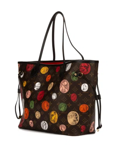 Pre-owned Louis Vuitton Chip Monogram-print Shoulder Bag In Brown