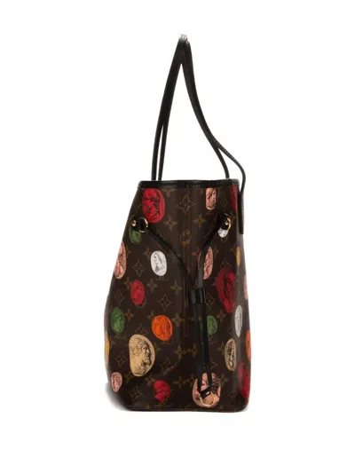 Pre-owned Louis Vuitton Chip Monogram-print Shoulder Bag In Brown