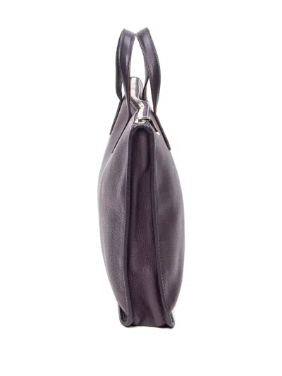 Pre-owned Loewe Business Zip Tote Bag In Purple