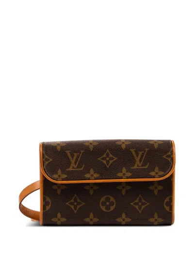 Pre-owned Louis Vuitton Pochette Florentine Belt Bag In Brown