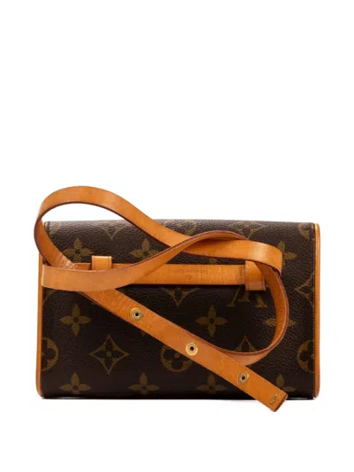 Pre-owned Louis Vuitton Pochette Florentine Belt Bag In Brown