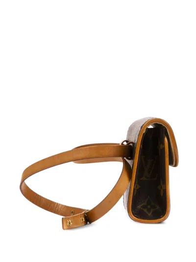Pre-owned Louis Vuitton Pochette Florentine Belt Bag In Brown