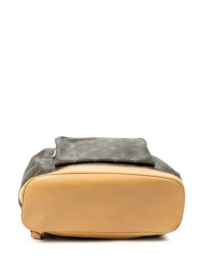 Pre-owned Louis Vuitton 1997 Montsouris Gm Backpack In Brown