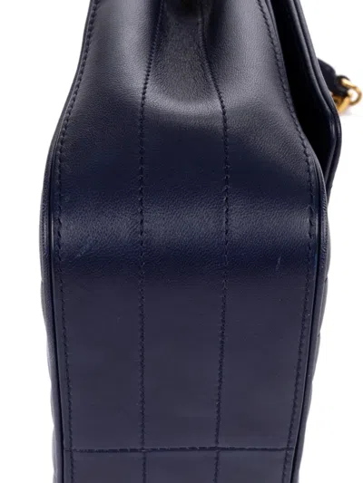 Pre-owned Saint Laurent 2020 Vicky Shoulder Bag In Blue