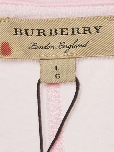 Pre-owned Burberry V-neck T-shirt In Pink