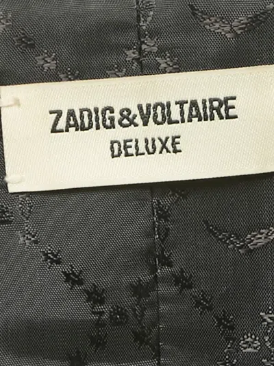 Pre-owned Zadig & Voltaire Viva Frange Blazer In Black