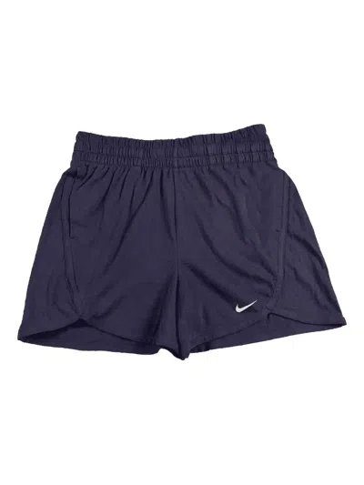 Nike High-waisted Training Shorts In Blue