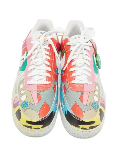 Pre-owned Nike Air Force 1 Low Flyleather Lace-up Sneakers In White