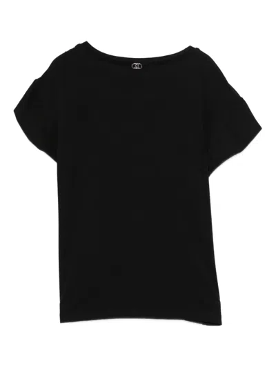 Liu •jo Rhinestone Short-sleeve T-shirt In Multi