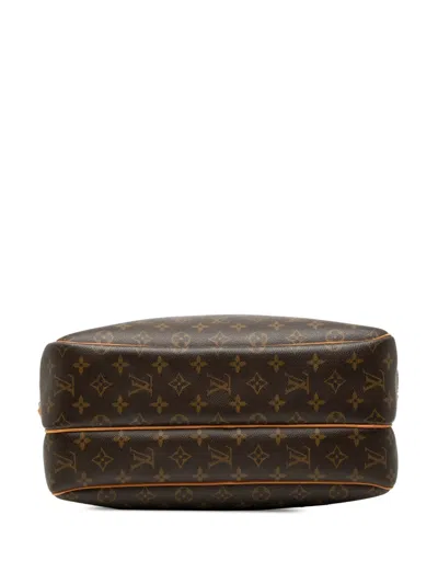 Pre-owned Louis Vuitton 1999 Monogram Reporter Gm Crossbody Bag In Brown