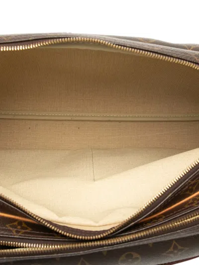 Pre-owned Louis Vuitton 1999 Monogram Reporter Gm Crossbody Bag In Brown