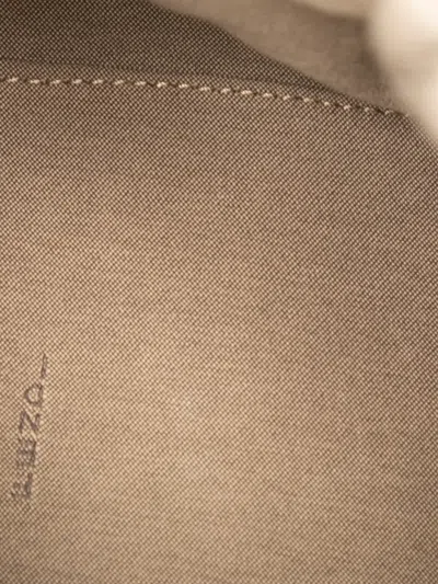 Pre-owned Fendi 2000-2010 Small Croc Embossed Leather Magic Handbag In Brown