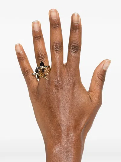 Shaun Leane Flower Diamond Ring In Gold