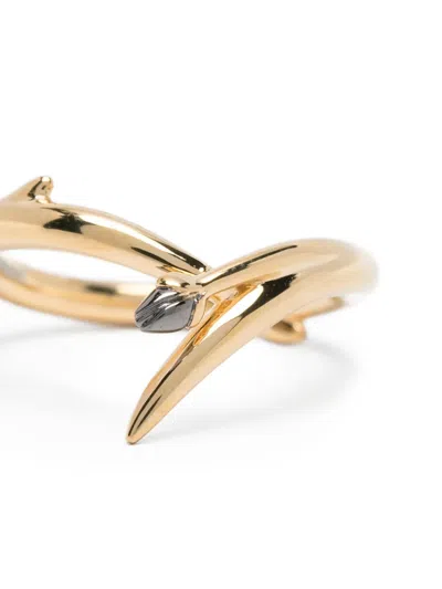Shaun Leane Interlocking Bud Ring In Gold