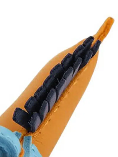 Pre-owned Hermes 2019 Milo Lambskin Grigri Rodeo Horse Bag Charm Pm In Blue