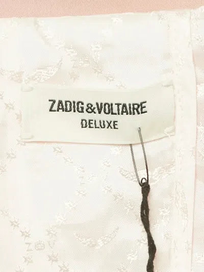 Pre-owned Zadig & Voltaire Star-pattern Blazer In Pink