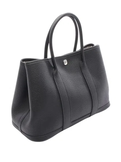 Pre-owned Hermes 2024 Negonda Garden Party Tpm Tote Bag In Black