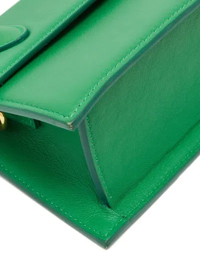 Pre-owned Jacquemus Le Chiquito Moyen Curved-handle Cross-body Bag In Green