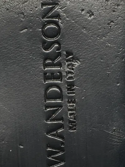 Pre-owned Jw Anderson Ankle-wrap Mules In Neutral