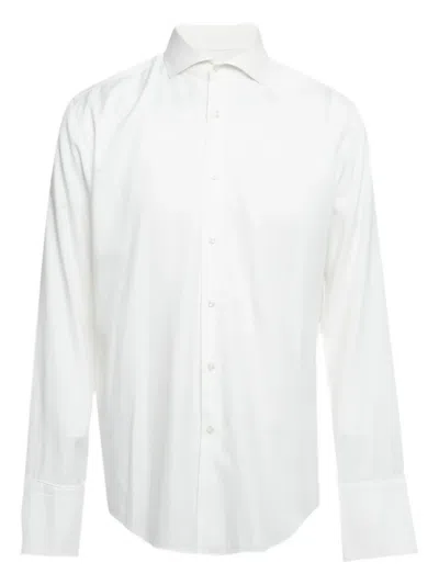 Pre-owned Hugo Boss Cotton Shirt In White