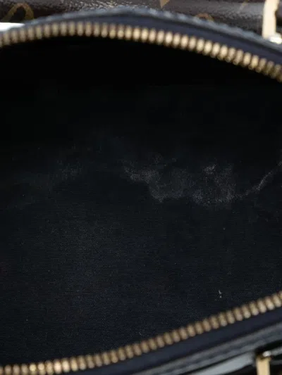 Pre-owned Louis Vuitton 2017 Vernis Miroir Alma Bb Satchel In Blue