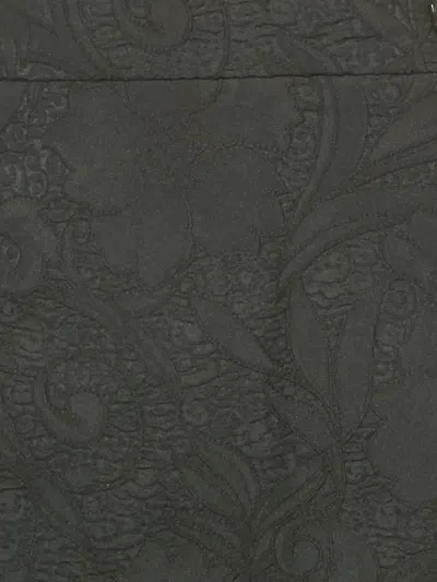 Pre-owned Cavalli Class Jacquard Pencil Skirt In Black