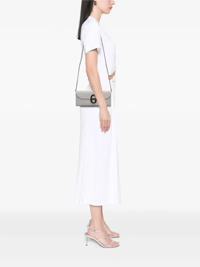 Pre-owned Hermes 2024 Epsom Maillon To Go Wallet Crossbody Bag In Gray