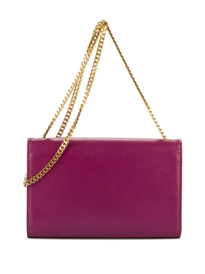 Pre-owned Saint Laurent Medium Kate Tassel Chain Shoulder Bag In Purple
