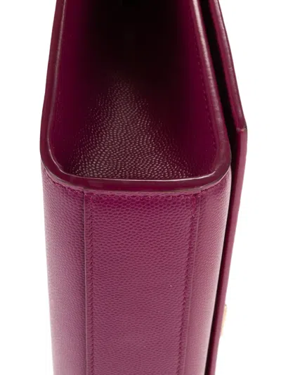 Pre-owned Saint Laurent Medium Kate Tassel Chain Shoulder Bag In Purple