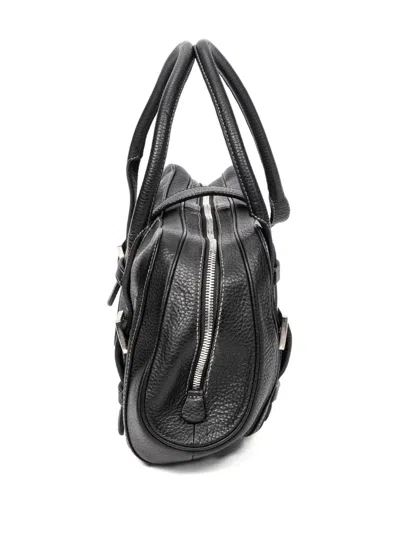 Pre-owned Loewe Buckle Leather Bag In Black