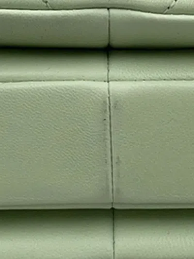 Pre-owned Chanel 2021-2025 Small Lambskin Trendy Cc Top Handle Flap Satchel In Green