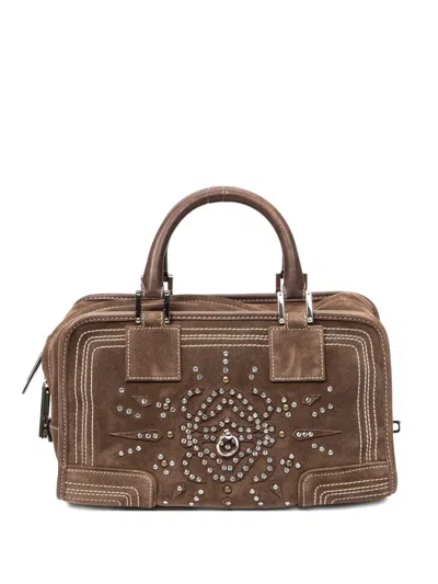 Pre-owned Loewe Amazona Tote Bag In Brown