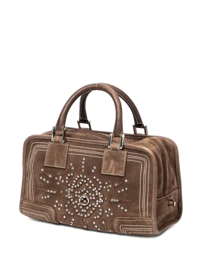 Pre-owned Loewe Amazona Tote Bag In Brown