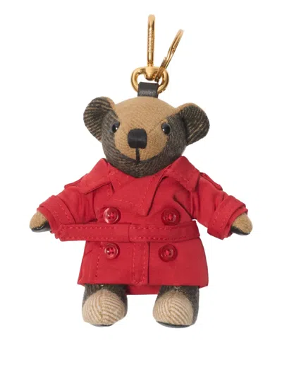 Burberry Thomas Bear Charm In Red